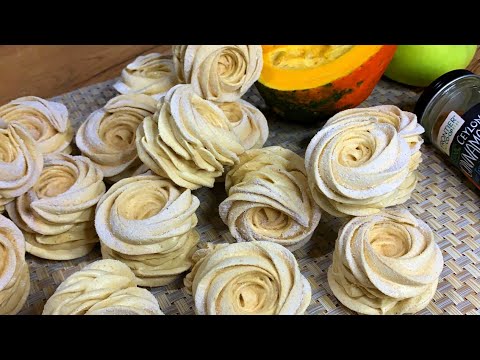 Видео: Зефир "Тыквенный Латте" рецепт без уваривания пюре // Russian Zephyr (Marshmallow) "Pumpkin Latte"