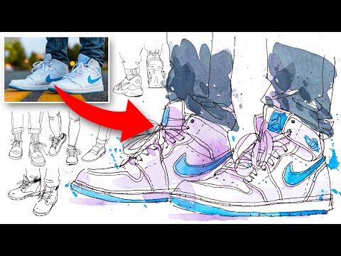 Видео: Как рисовать ОБУВЬ под ЛЮБЫМ УГЛОМ! (7 простых советов)
