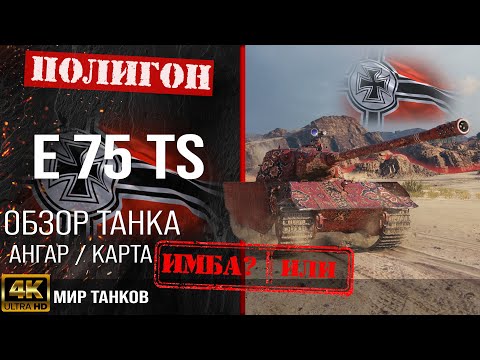 Видео: Обзор E 75 TS гайд тяжелый танк Германии | оборудование Е 75 ТС | бронирование e 75 ts перки