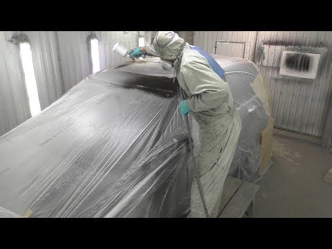 Видео: Как покрасить лоб крыши автомобиля от сколов и ржавчины в гараже! От А до Я.