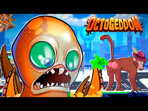 Видео: ЛУЧШЕ НЕ ЗЛИТЬ ЭТОГО ОСЬМИНОГА! Осьминог МУТАНТ в игре Octogeddon Весёлый Кот