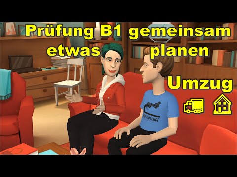 Видео: Экзамен B1 (DTZ) планируем что-то вместе | Umzug 🚛 🏠