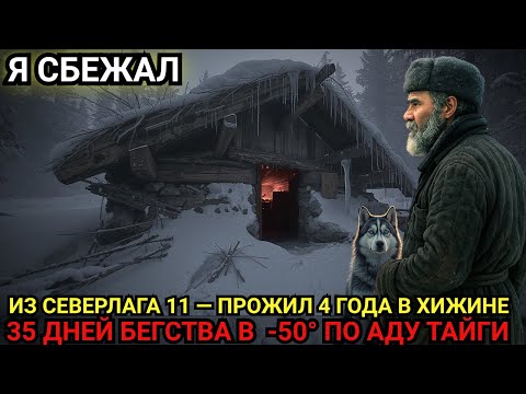 Видео: 35 дней мороза -50: Побег из Северлага и 4 года в одиночестве Тайги. Реальный рассказ учителя