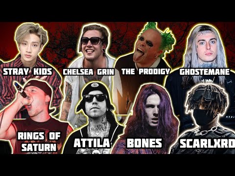 Видео: Реакция на The Prodigy , Stray Kids , Ghostemane , Scarlxrd , Bones , Attila , Chelsea Grin
