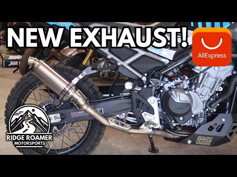 Видео: CFMOTO IBEX 450 MT получает новую выхлопную систему — AliExpress Chinese Parts