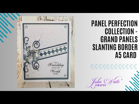Видео: Коллекция «Сентиментально Ваш» – «Совершенство панелей» – открытка формата А5 с наклонной рамкой