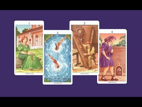 Видео: Фрагмент видеокурса по Таро 78 дверей (78 doors Tarot). Туз  - 4 пентаклей.