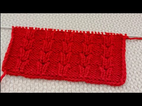 Видео: Несложный ажурный узор спицами.