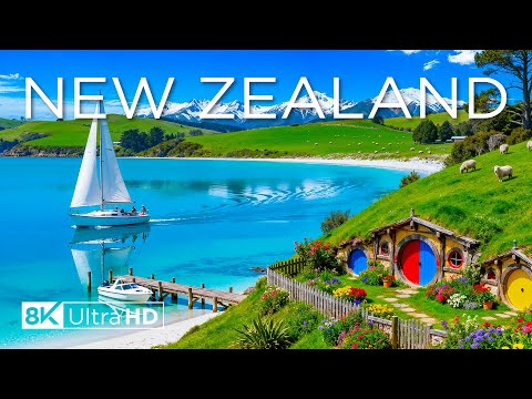 Видео: Новая Зеландия 8K UHD — страна величественных гор, изумрудных озёр и бесконечной природной гармонии