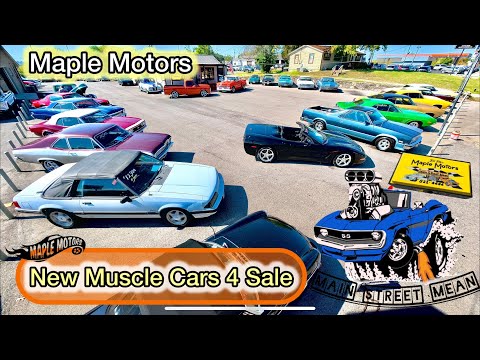 Видео: Только что в продаже Классические маслкары Maple Motors 29.09.25 Hot Rod Inventory Walk USA Vinta...