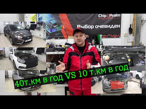 Видео: ВАЗ 21129. 40 т км в год VS 10 т км в год