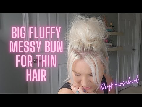 Видео: Большой пушистый, легкий и неряшливый пучок