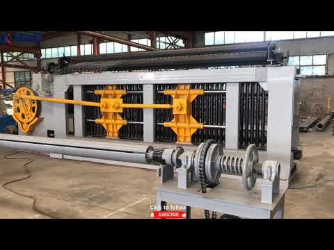Видео: Экспорт оборудования для производства тяжелой габионной сетки в Мавританию/Gabion mesh machine