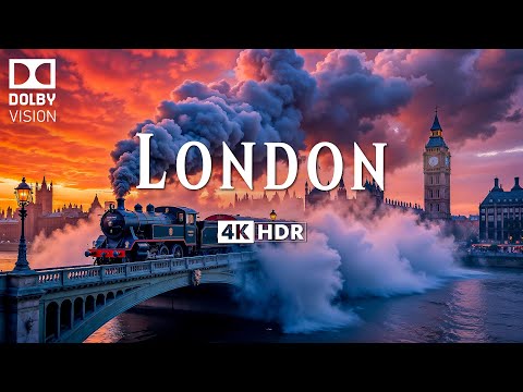 Видео: ЛОНДОН 4K ULTRA HD [60 кадров в секунду] • Пролетайте над знаковыми достопримечательностями Лондона