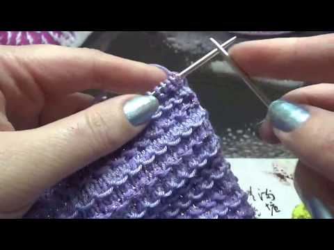 Видео: Двухцветный узор спицами/Наволочка на декоративную подушку