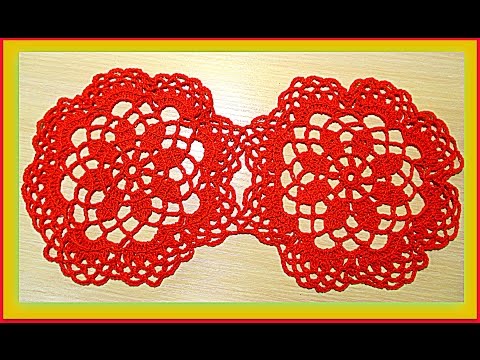 Видео: Мотив круглый для скатерти, шали. The motive for the round tablecloths, shawls.