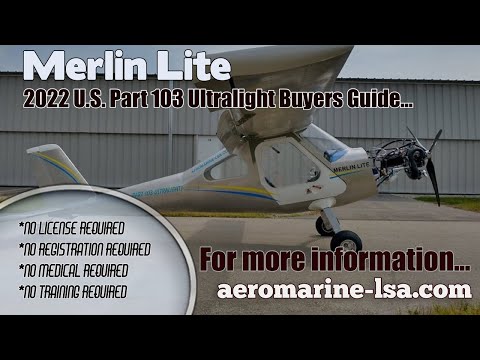 Видео: Merlin Lite, Часть 103 Юридическая информация, Цельнометаллические сверхлегкие летательные аппара...