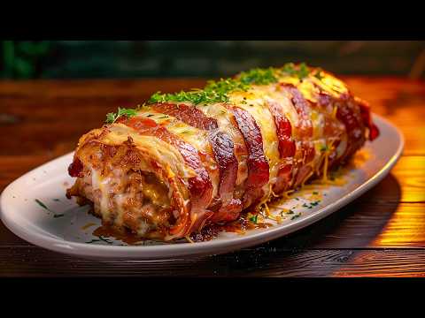 Видео: Этот рецепт сведет вас с ума! Хрустящий куриный рулет в беконе!