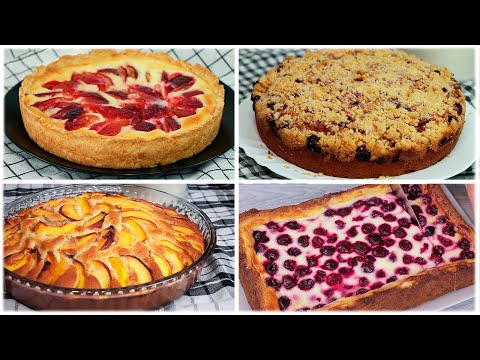 Видео: 5 Рецептов летних пирогов с фруктами и ягодами