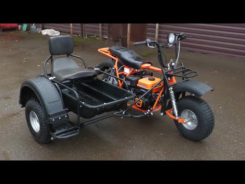 Видео: Мотоцикл СПРИНТ (Ижтехмаш). Теперь с грузовым боковым прицепом.
