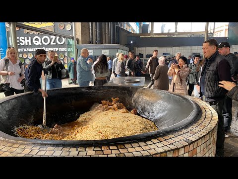 Видео: САМЫЙ БОЛЬШОЙ  ПЛОВ ЦЕНТР В МИРЕ. УЗБЕКИСТАН, ТАШКЕНТ. ГОТОВИМ ПЛОВ | 3000KG WEDDING PILAF BESHQOZON