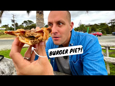 Видео: ПИРОГ С БУРГЕРОМ?! + Самый известный в Новой Зеландии магазин рыбы и чипсов | Большой гастрономич...
