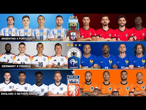 Видео: Аргентина и Португалия против Франции и Германии против Англии и Нидерландов — лучшее футбольное ...