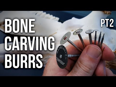 Видео: Учебное пособие по резьбе по кости с использованием борфрез. Часть 2 (Режущие борфрезы)!