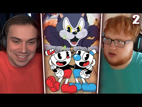 Видео: ГЛЕБ и ХЕЛИН ИГРАЮТ в Cuphead #2 | Sasavot