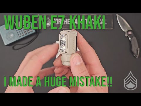 Видео: Wuben E7 Khaki — Я совершил огромную ошибку!