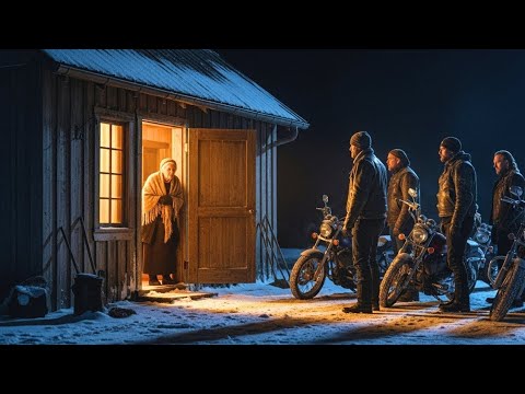 Видео: ПОЖИЛАЯ ВДОВА приютила 20 замерзающих байкеров — а на следующее утро 1000 Hells Angels остановились