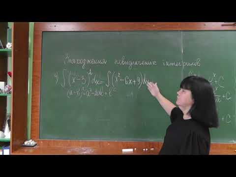 Видео: Знаходження невизначених інтегралів