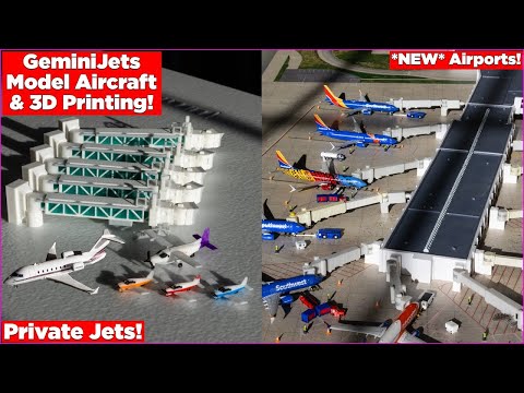 Видео: 3D-печать GeminiJets: *НОВЫЕ* частные самолеты, терминалы и многое другое! (Прорыв!)
