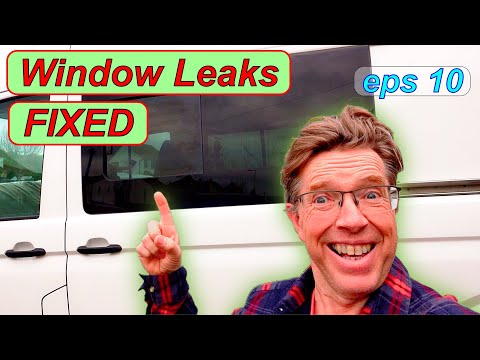 Видео: Как починить протекающее окно фургона. Протечка устранена простым невидимым способом.