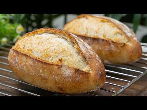 Видео: Больше не покупайте промышленный хлеб! Домашний деревенский хлеб из белой муки!