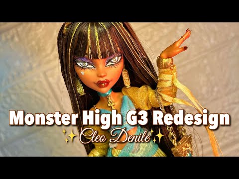 Видео: Редизайн Клео ДеНайл из Monster High G3 — Куклы Эмбер