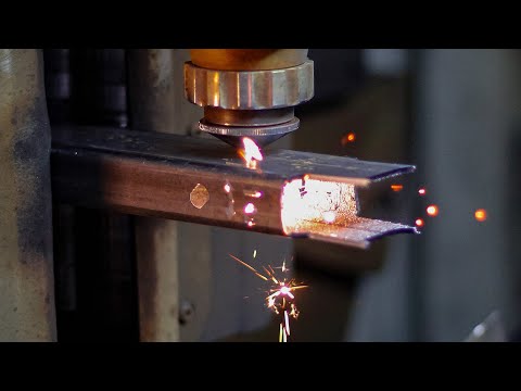 Видео: Лазерный труборез в работе 🔥