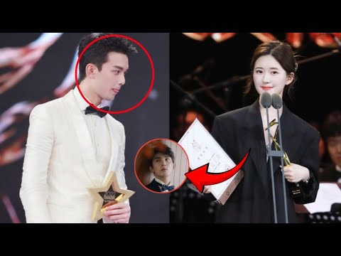 Видео: Wu Lei плачет, когда Zhao Lusi названа лучшей актрисой 2025 года!😭