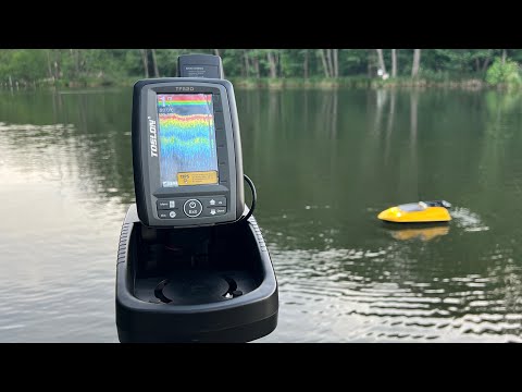 Видео: Эхолот Toslon TF520 на рыбалке ✅ Что показывает эхолот Тослон ТФ 520 на карповом кораблике Тигр 3