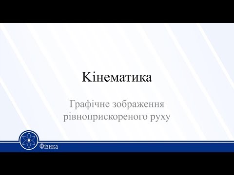 Видео: Кінематика. Графічне зображення рівноприскореного руху. Фізика 10 клас