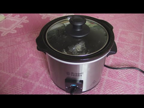 Видео: Медленноварка Russell Hobbs  на 1.5 литра. Как работает.