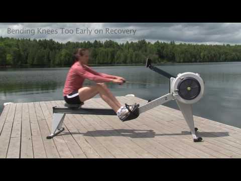 Видео: Распространенные ошибки техники гребли на гребных тренажерах в помещении