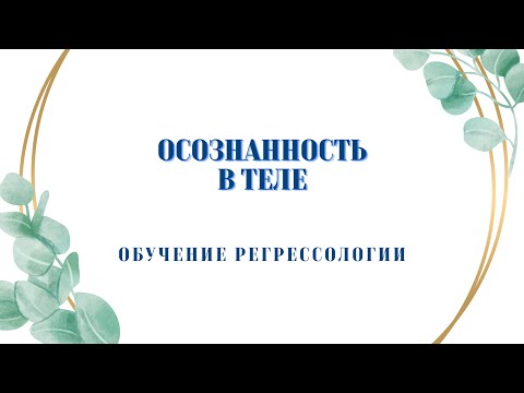 Видео: ТЕЛЕСНАЯ ОСОЗНАННОСТЬ. Получаем доступ к мудрости тела