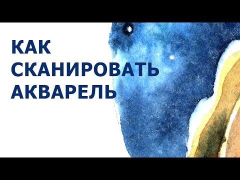 Видео: Как сканировать акварельную иллюстрацию.