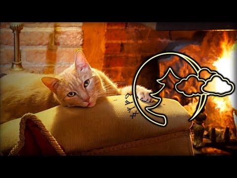 Видео: Мурлыканье кошки, Релакс, Исцеляющее Мурлыканье, у камина, для сна, Relax for sleep A purring cat #4