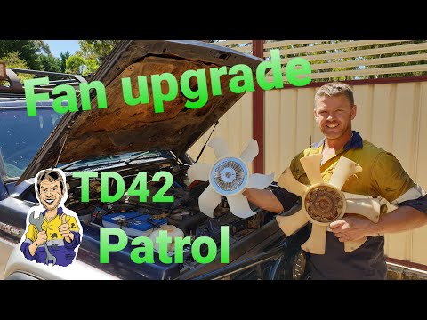 Видео: Обновление вентилятора охлаждения TD42 на моем GQ Patrol