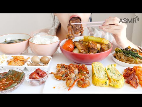 Видео: Чтобы отпраздновать мой день рождения - домашняя приготовленная еда, едящая ASMR _ realsound eatshow