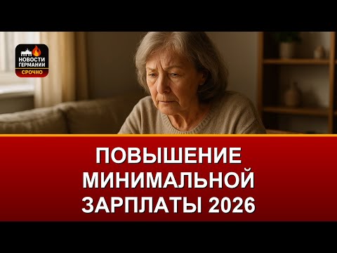 Видео: Минимальная зарплата в Германии 2026: Что важно знать пенсионерам о доходах?