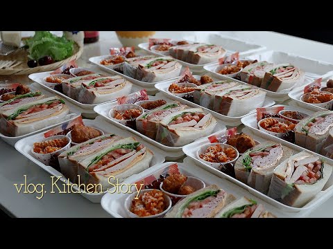 Видео: Выловлен и выдержан лосось в Costco🥪Приготовление 12 ланч-боксов для сэндвичей