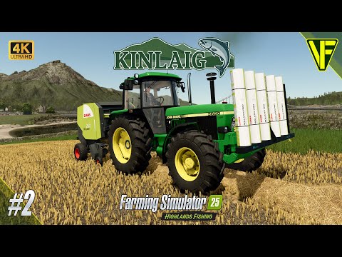 Видео: Платим за новый пресс-подборщик! | Kinlaig, эпизод 2 | FS25 Highlands Fishing